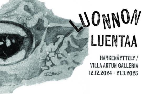 Luonnon luentaa hankenäyttely Villa Artun galleriassa 12.12.2024-21.3.2025